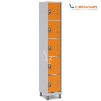 Guarda Volumes  05 Portas 1 Gabinete c/ Fechadura