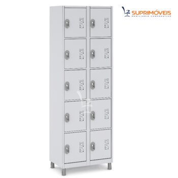 Guarda Volumes 10 Portas Sobrepostas c/ Fechadura