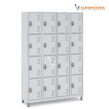 Guarda Volumes 16 Portas Sobrepostas c/ Fechadura